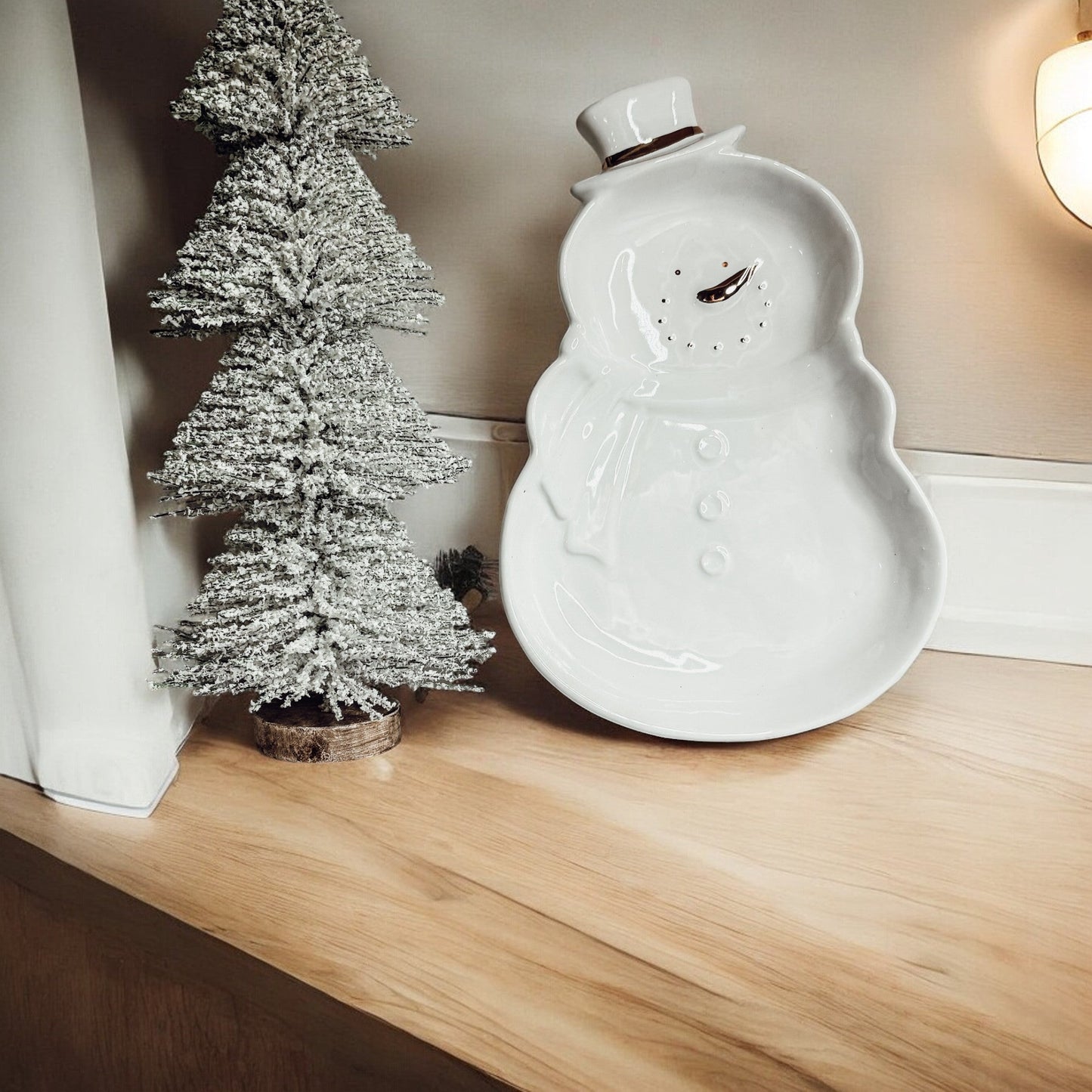 Snowman Christmas dishes