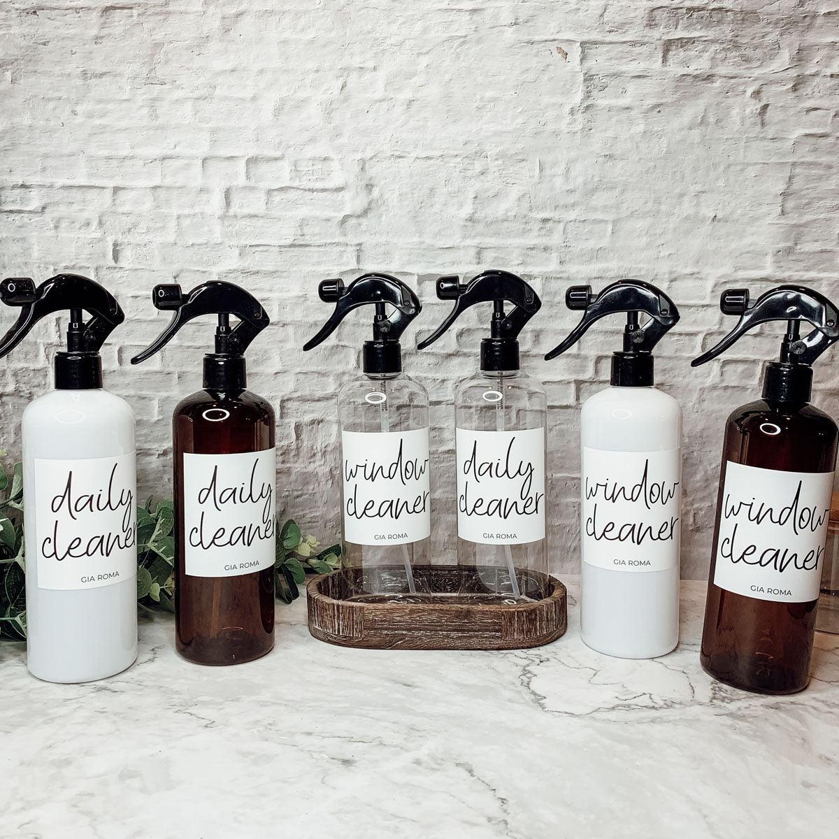 Window Cleaner Plastic Bottles Reusable