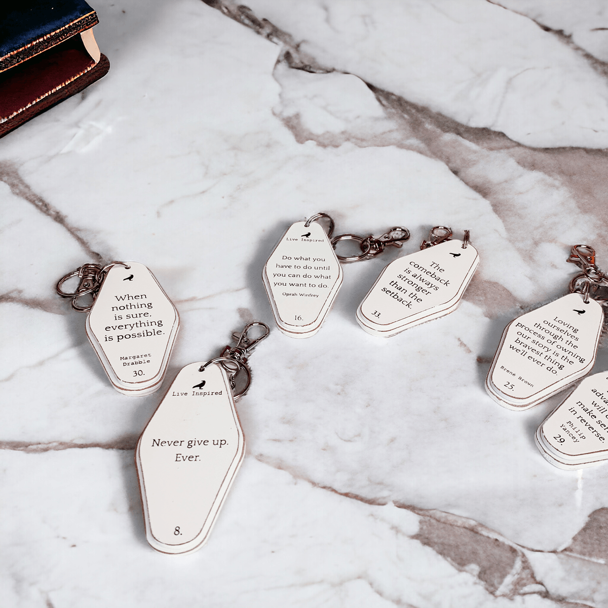 On the Go Inspirational Keychain 10+ Styles