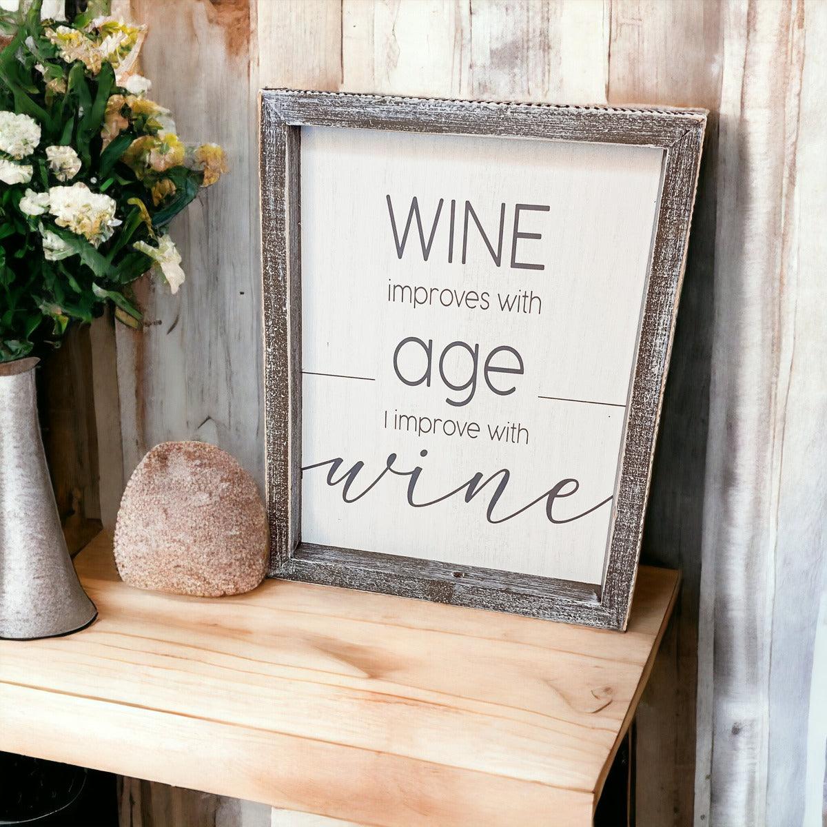 Wine Improvement Sign