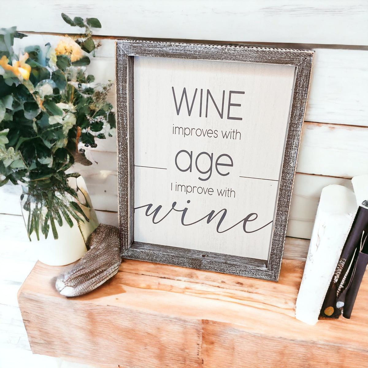 Wine Improvement Sign