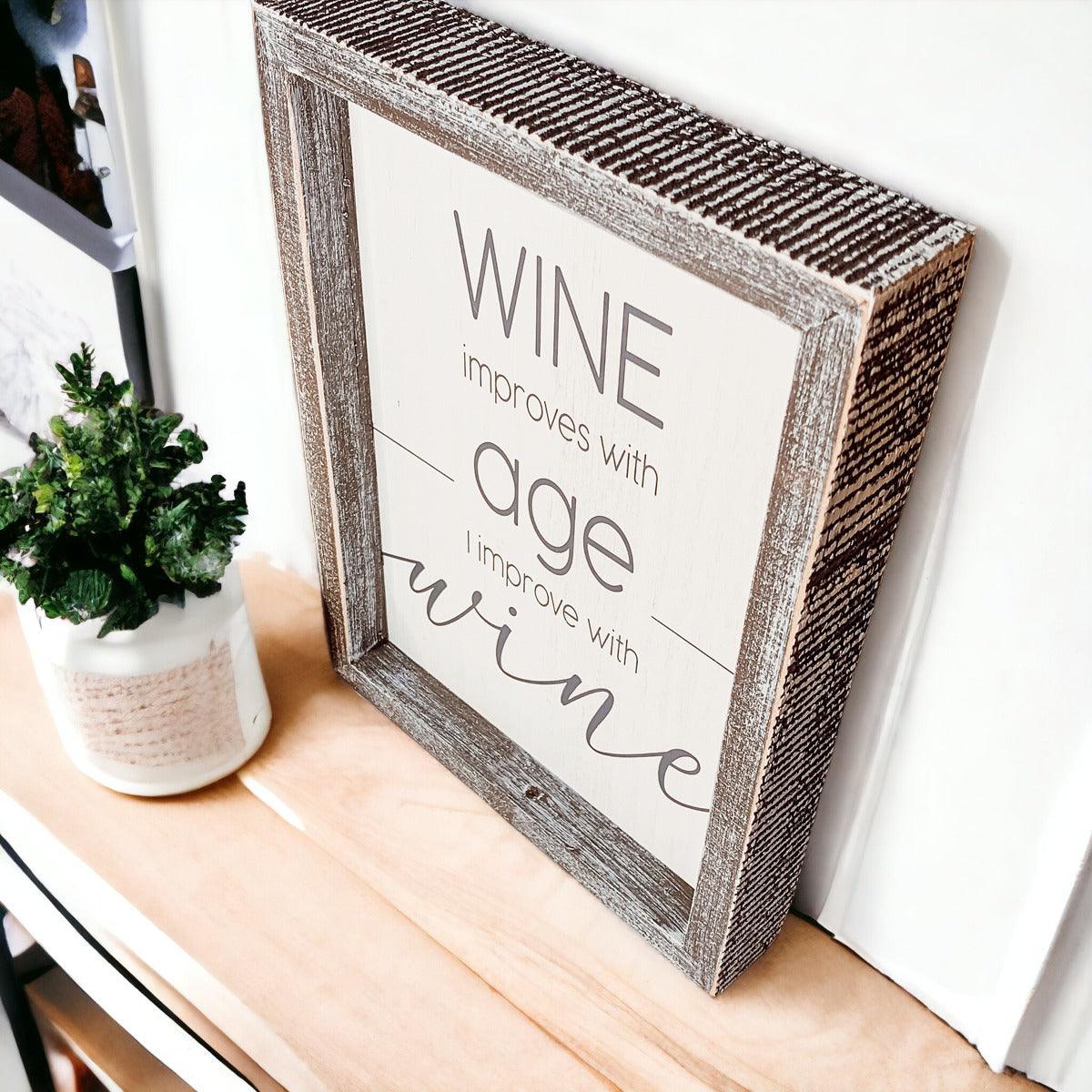 Wine Improvement Sign