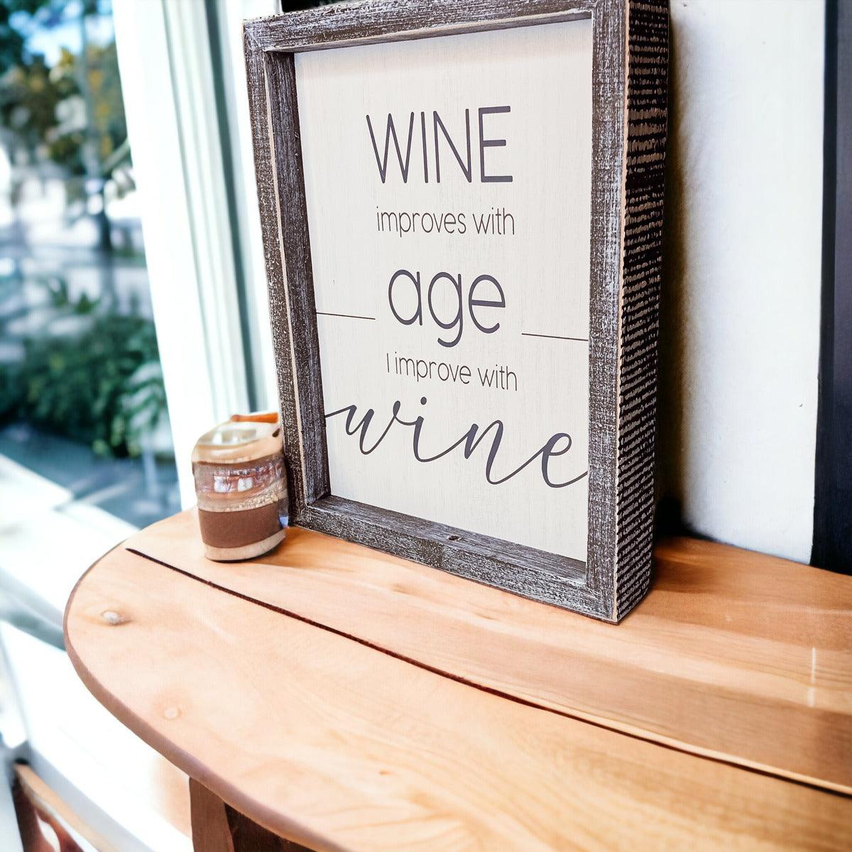 Wine Improvement Sign