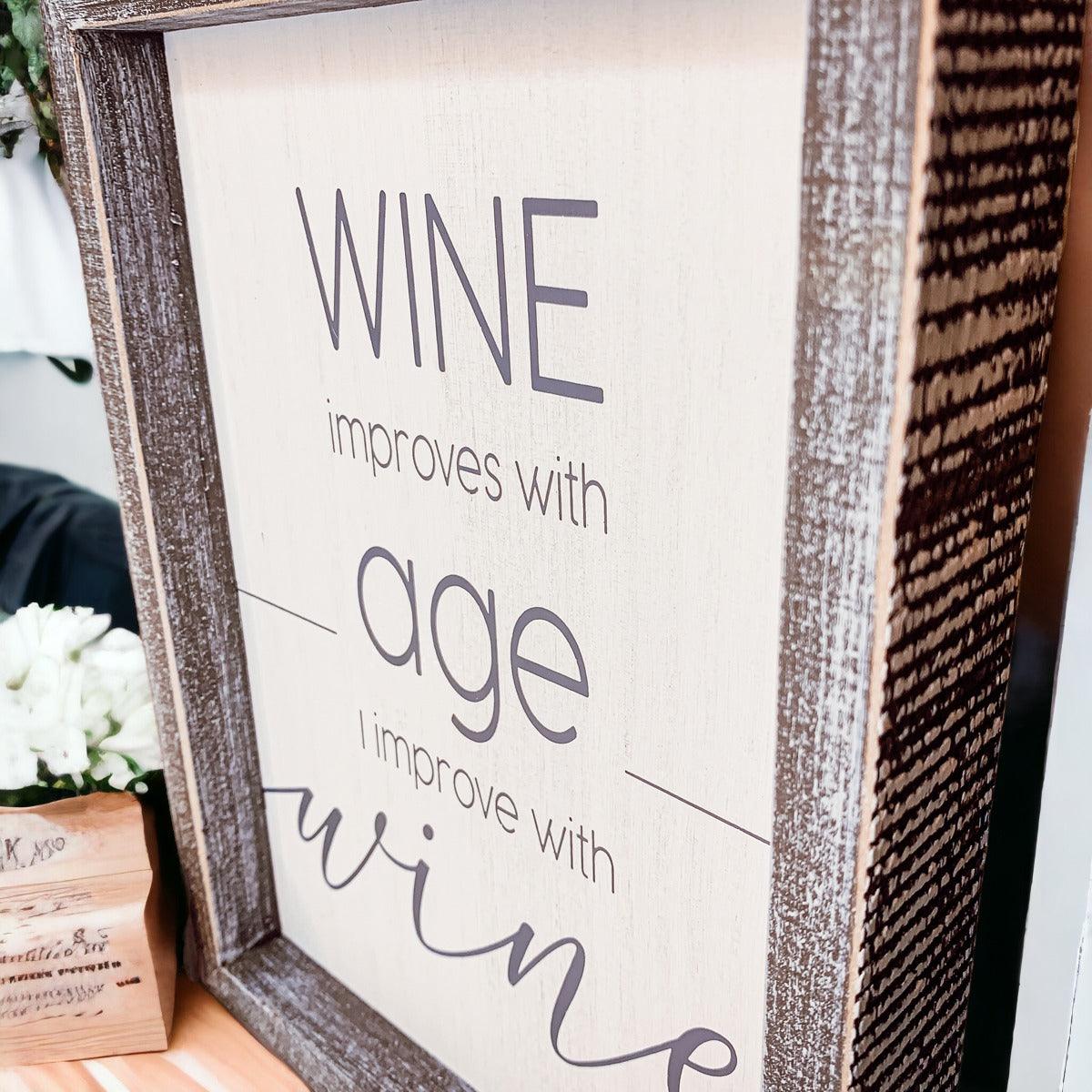 Wine Improvement Sign