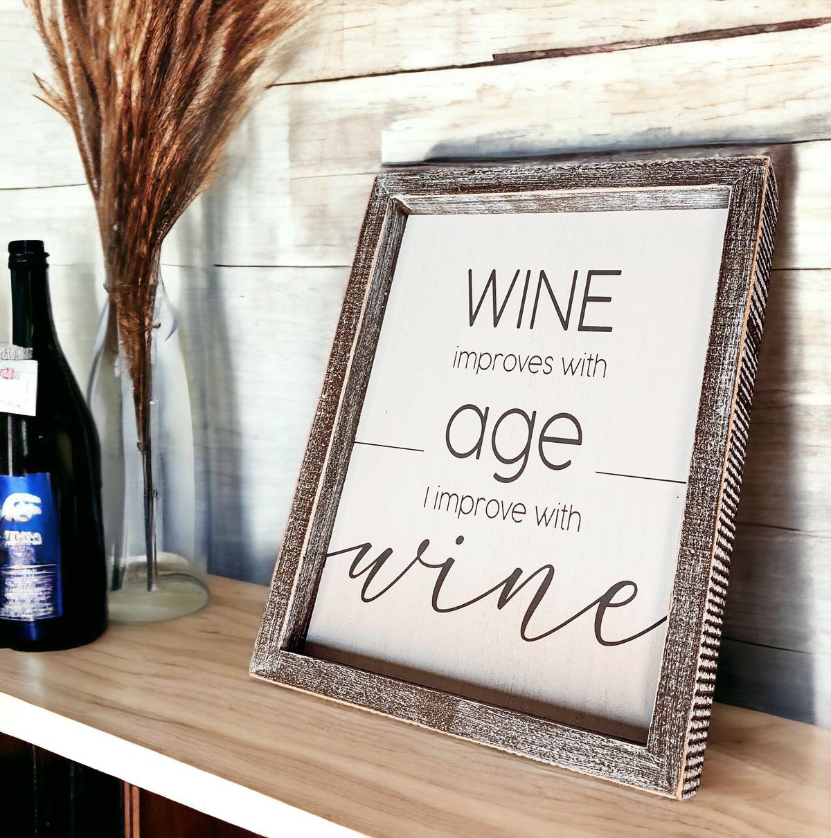 Wine Improvement Sign