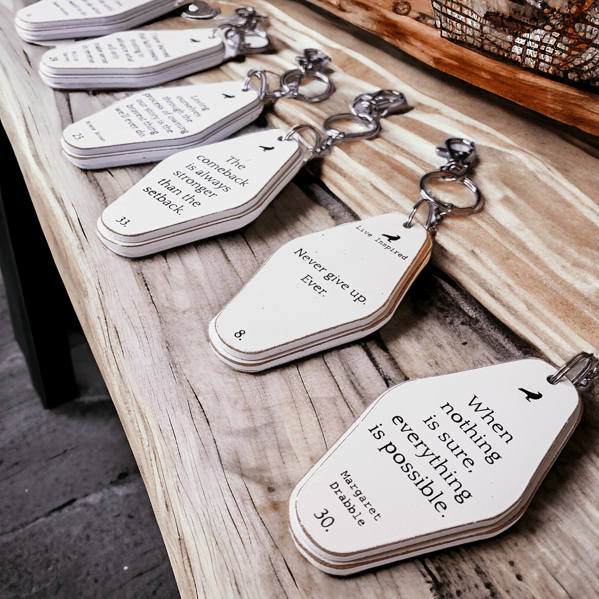 On the Go Inspirational Keychain 10+ Styles