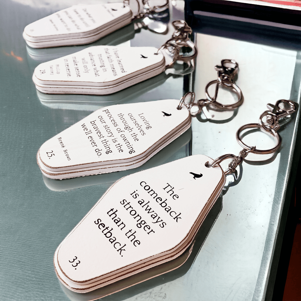 On the Go Inspirational Keychain 10+ Styles