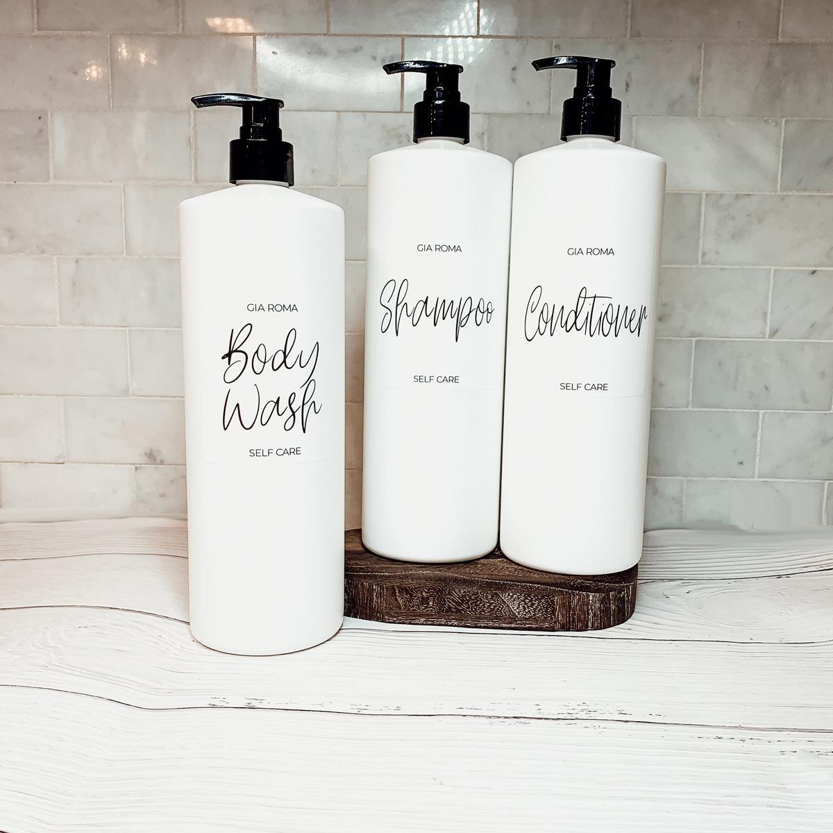 White and black bathroom decor, Shower Accessories