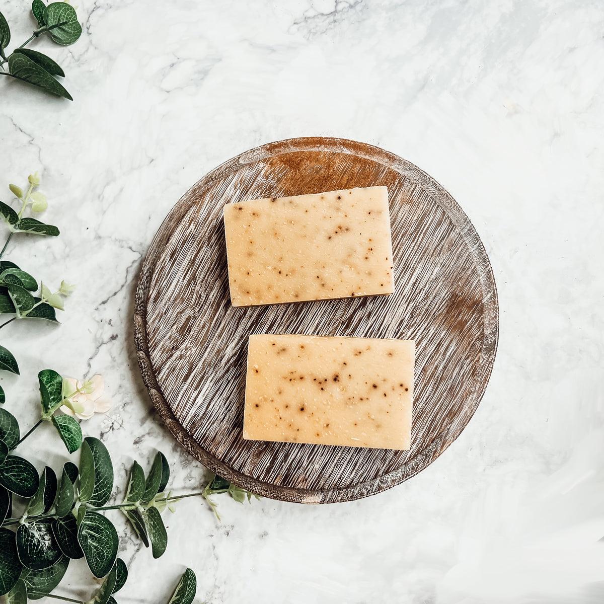 Cinnamon Latte Soap Bars, Handmade Fall Scented Soap Bars