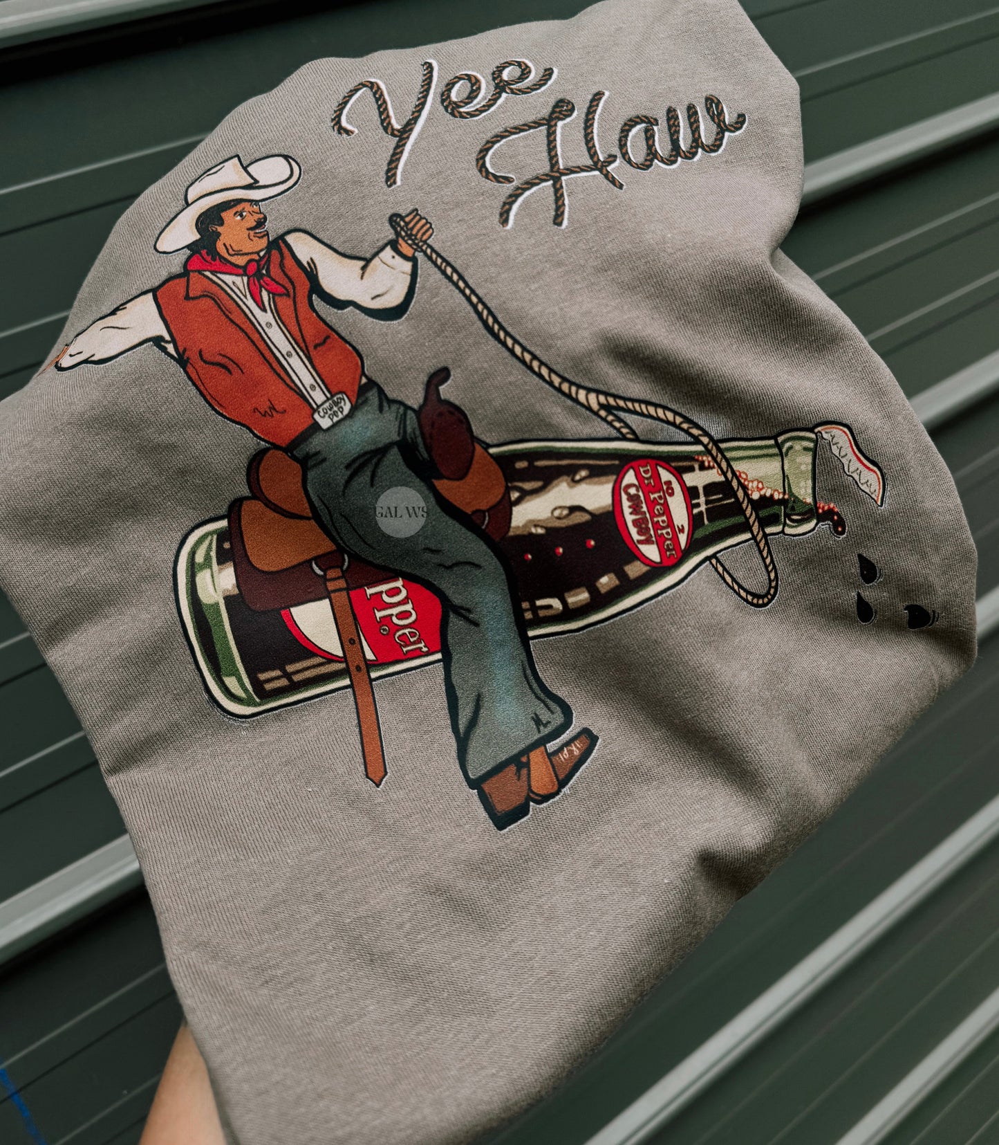 Buckin' Cowboy DP Bottle Tee/Sweatshirt