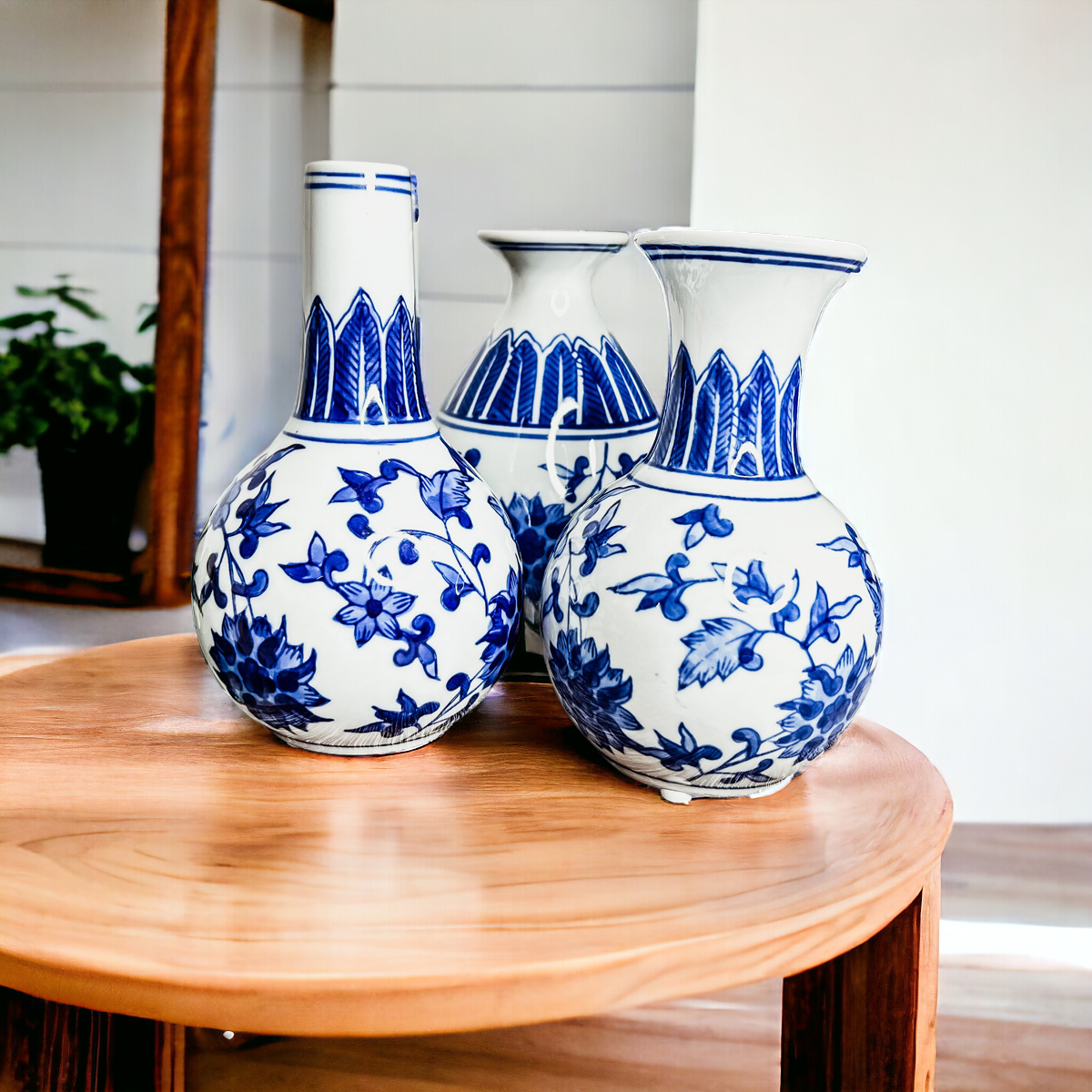 Chinoiserie Mediterranean Vases