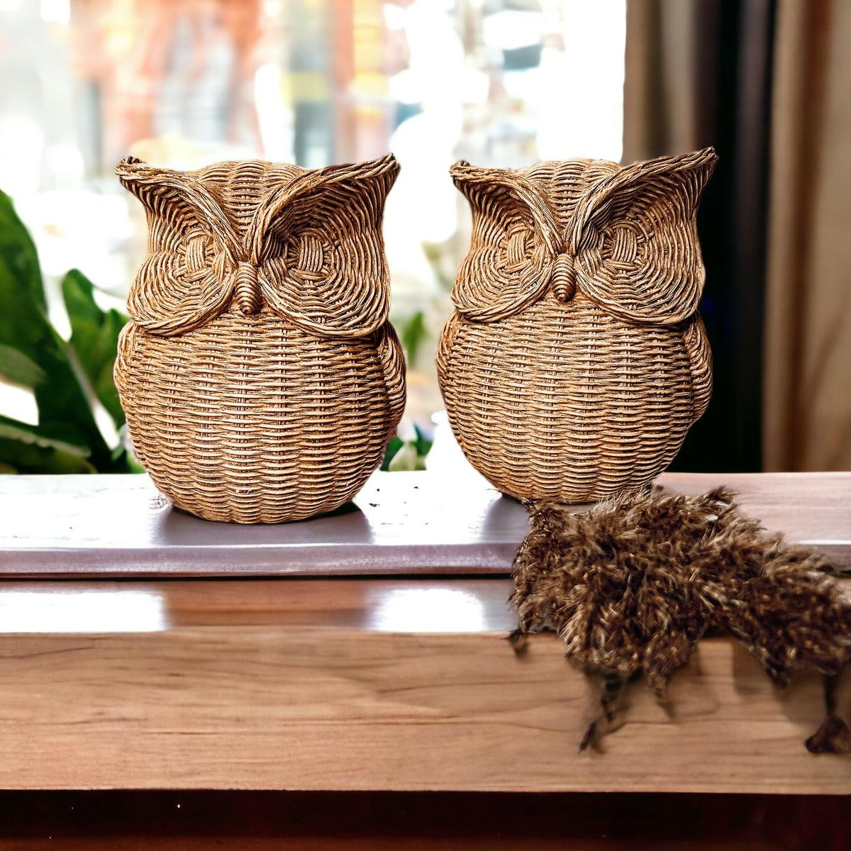 Halloween Owl Statues Handmade