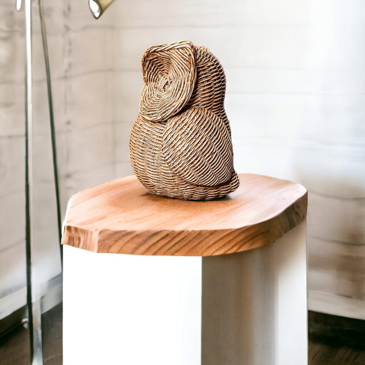 Cute owl statues handmade