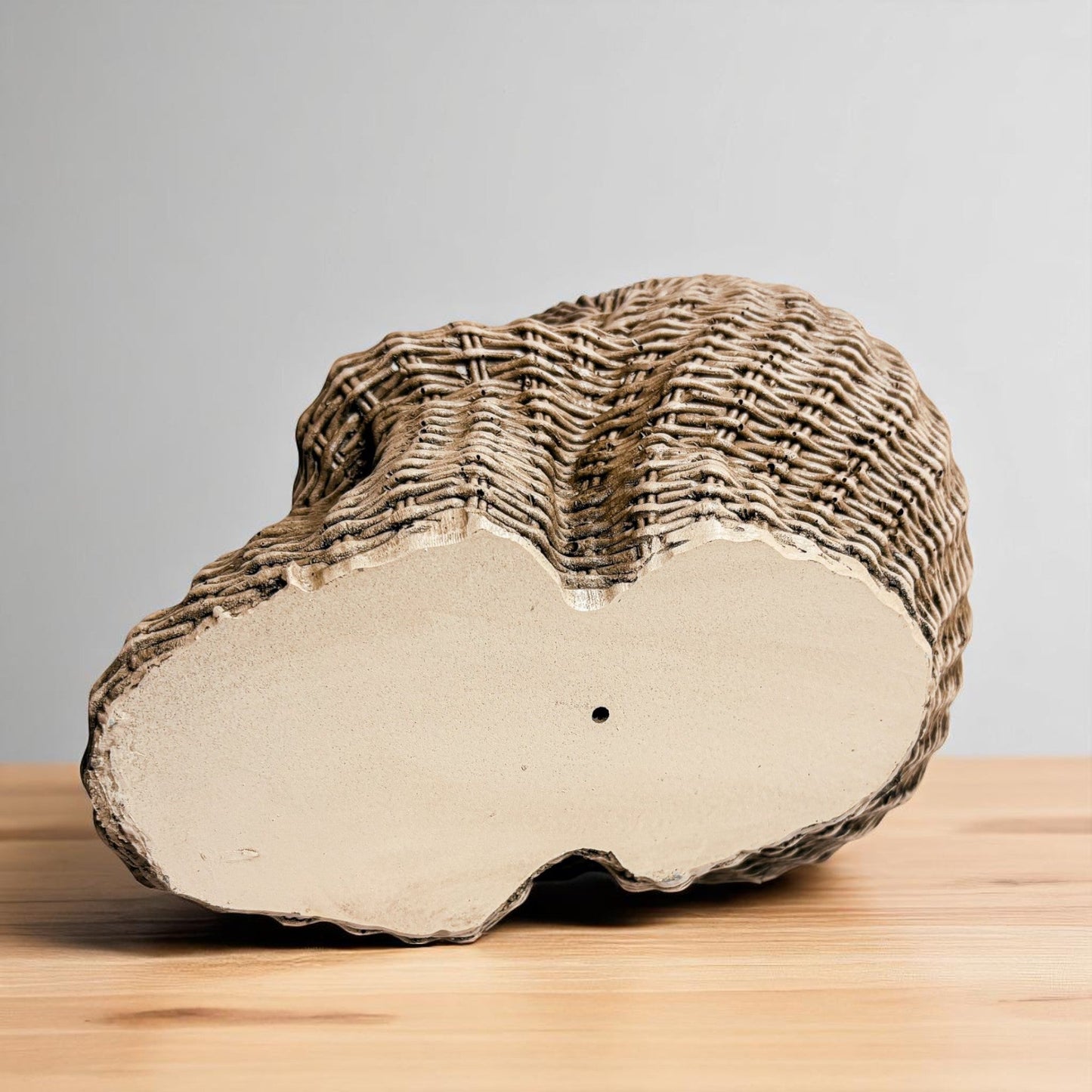 autumn halloween decor skull heads rattan basketweave texture neutral brown white fall table accent wicker style