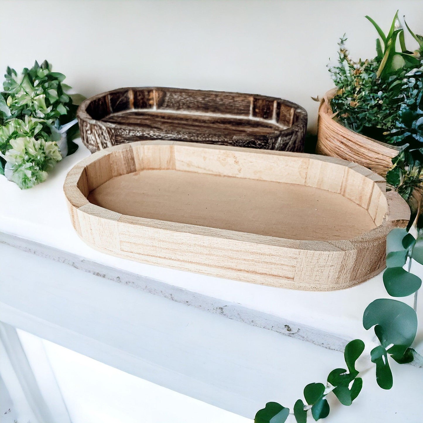 Rustic Wood Dispenser Holder
