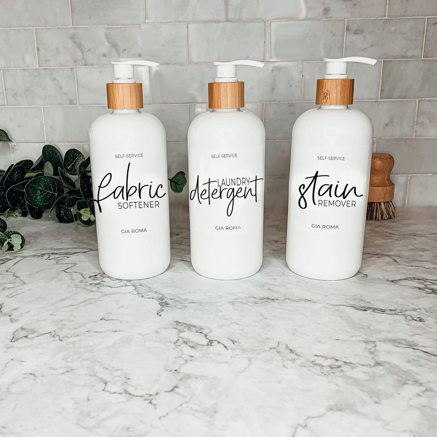 16oz Plastic White Dispenser | White Label