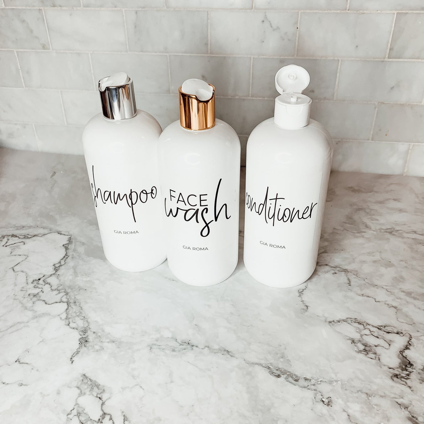 16oz Plastic White Dispenser | White Label