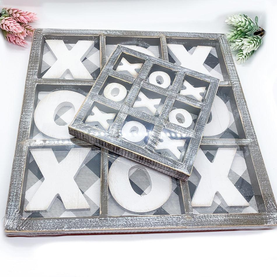 Gingham XOXO Tic Tac Toe
