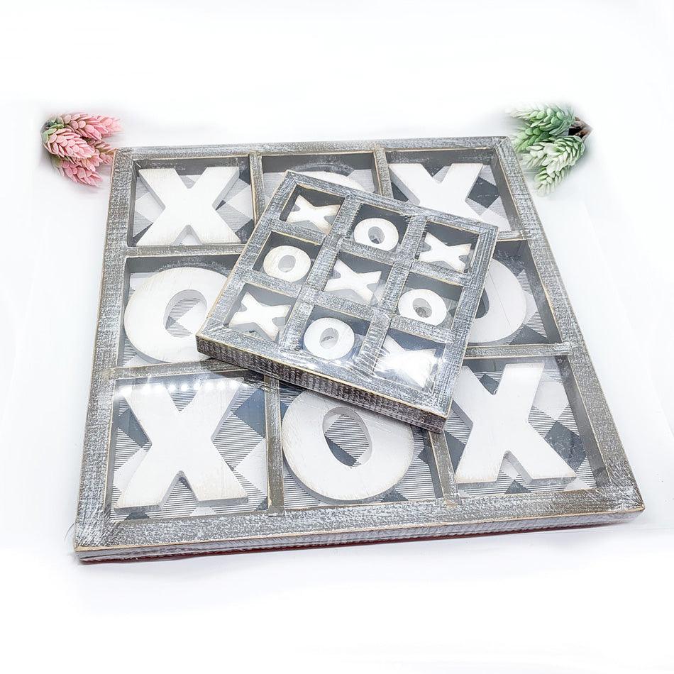 Gingham XOXO Tic Tac Toe