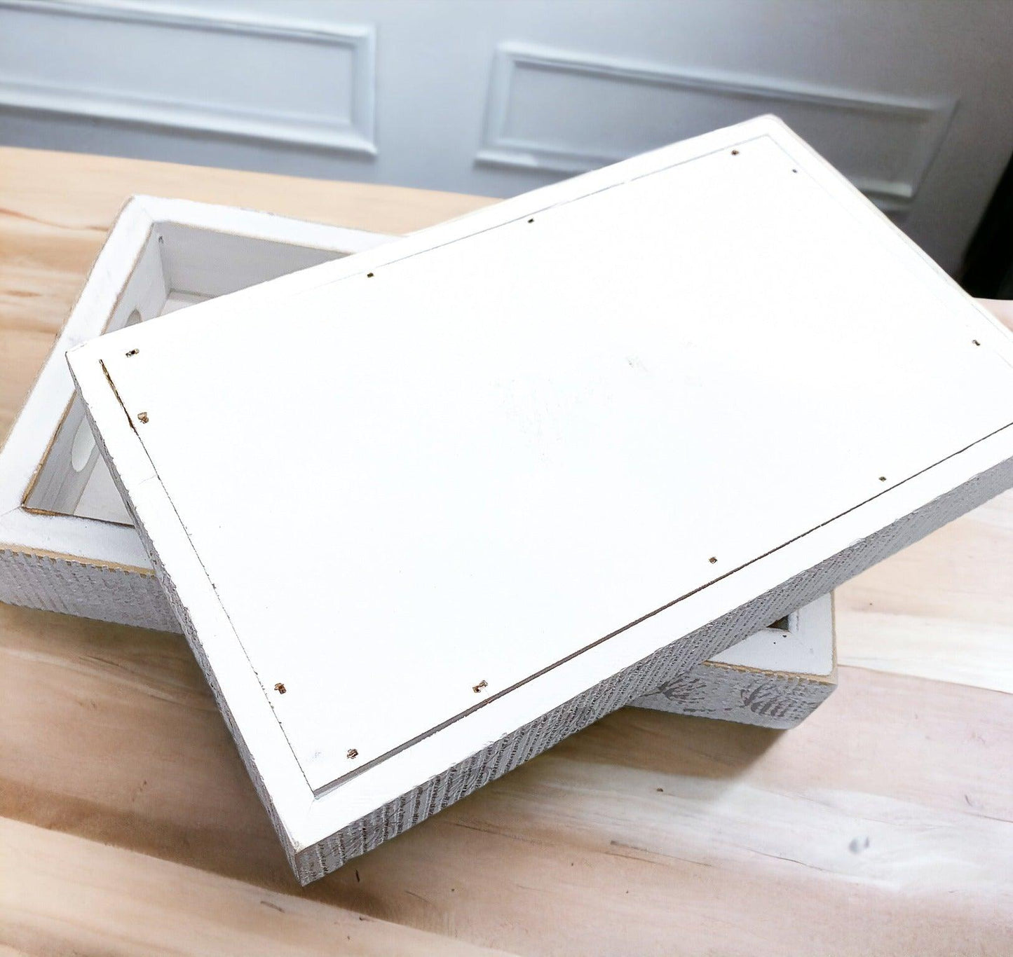 Farmhouse Dandelion Wooden Tray
