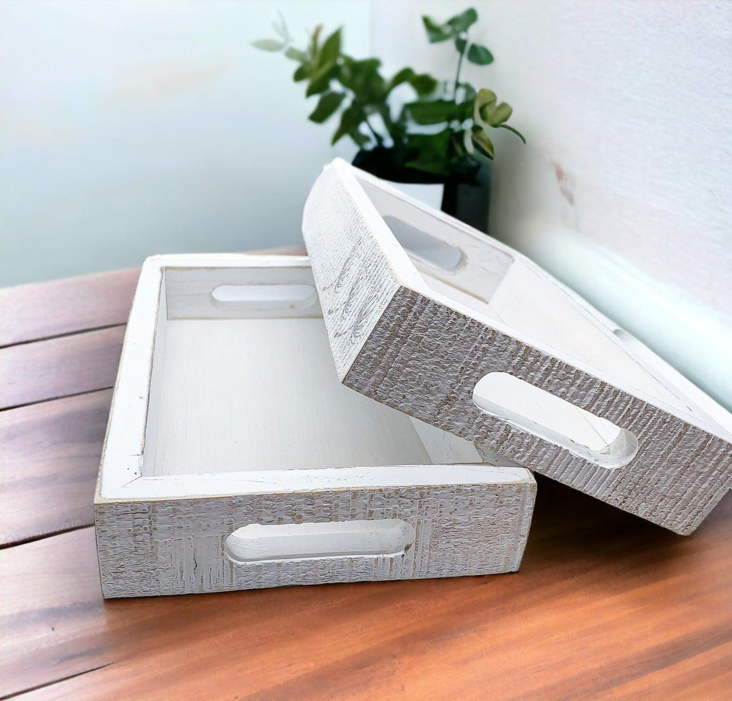 Farmhouse Dandelion Wooden Tray