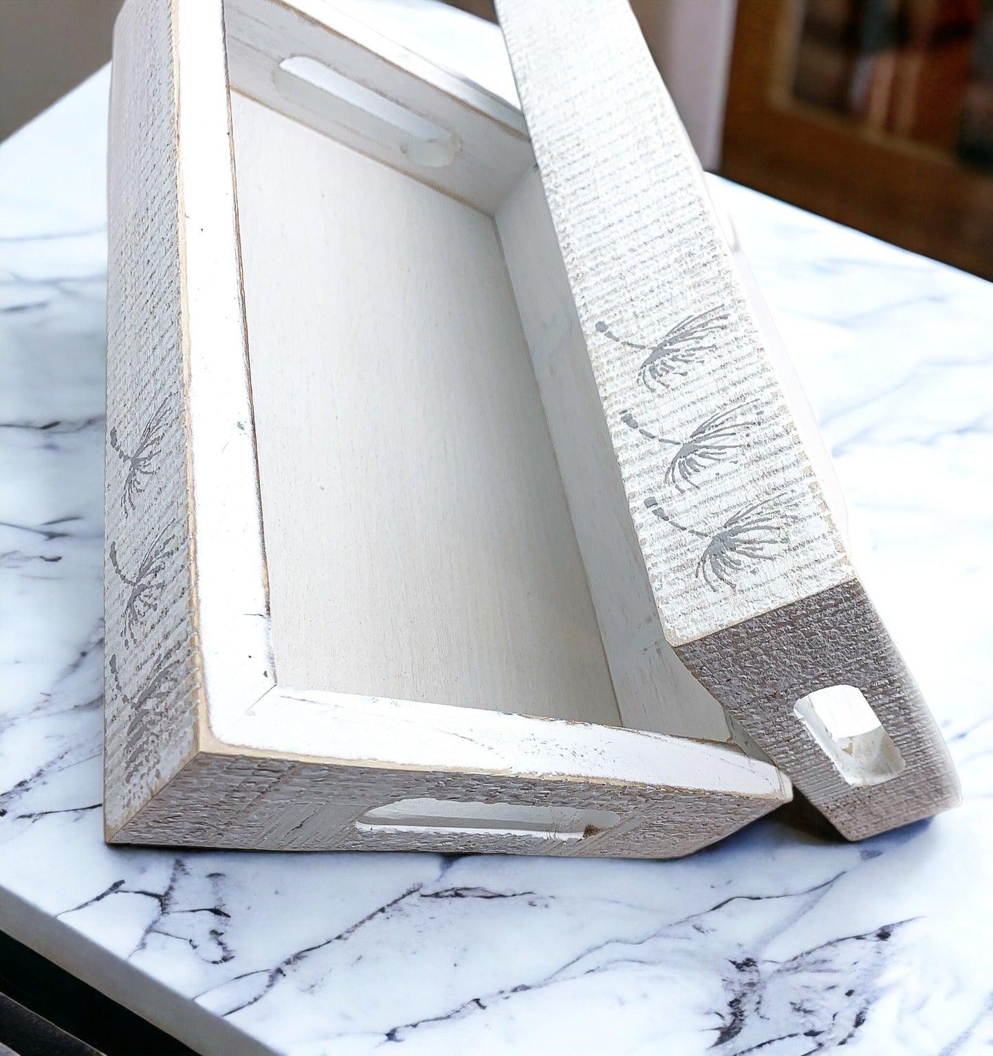 Farmhouse Dandelion Wooden Tray
