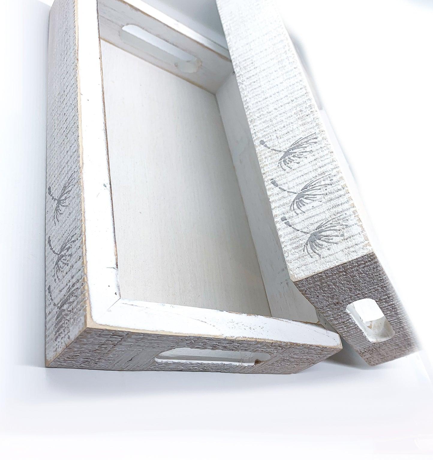 Farmhouse Dandelion Wooden Tray