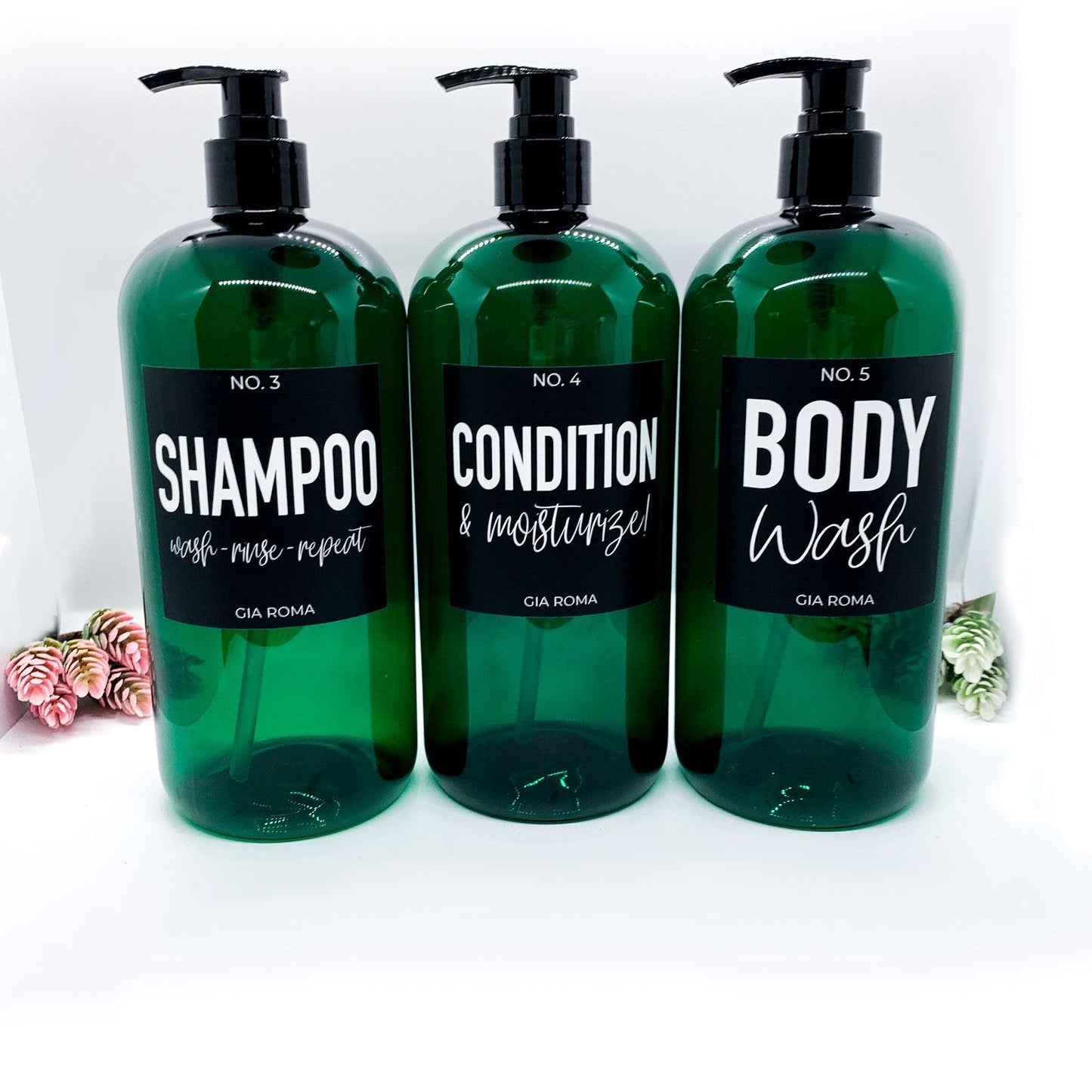 32oz Shower Dispensers - Emerald Green