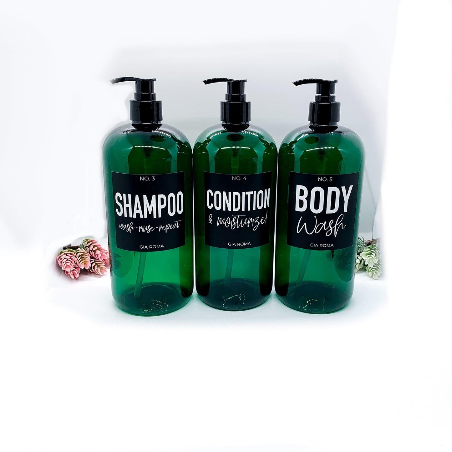 32oz Shower Dispensers - Emerald Green