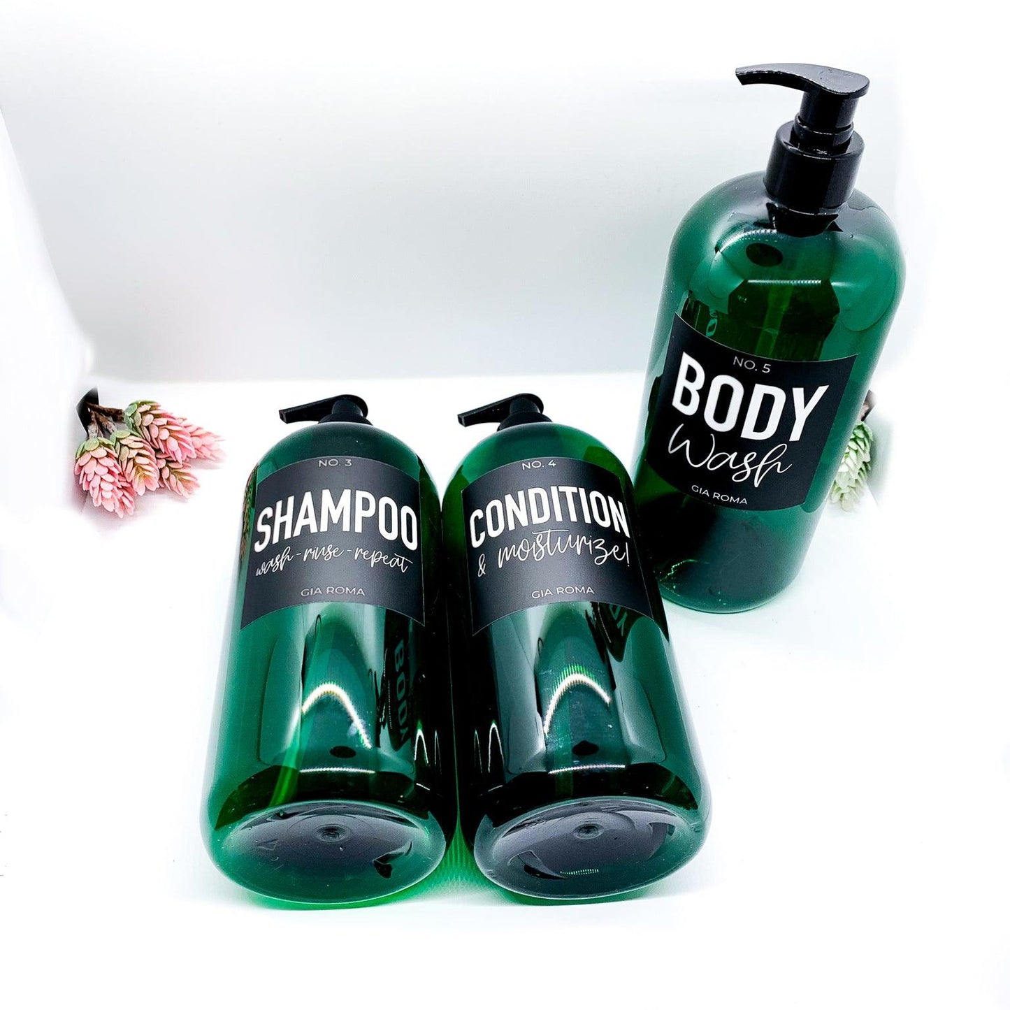 32oz Shower Dispensers - Emerald Green