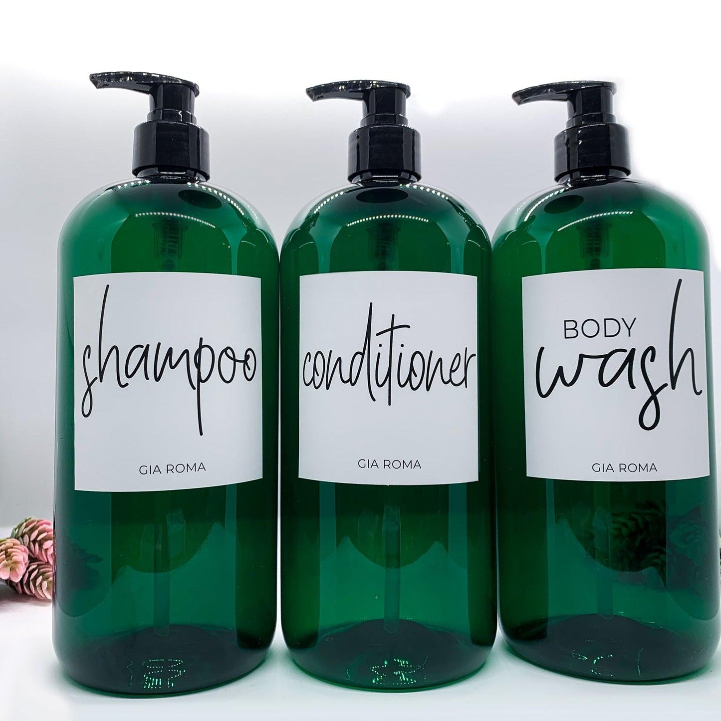 32oz Shower Dispensers - Emerald Green