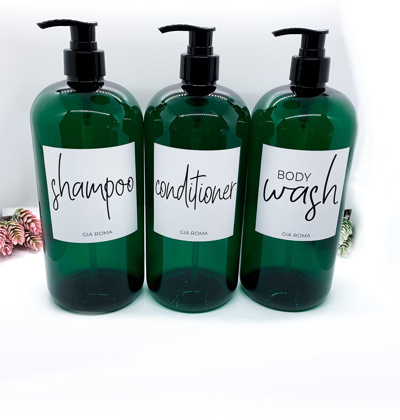 32oz Shower Dispensers - Emerald Green