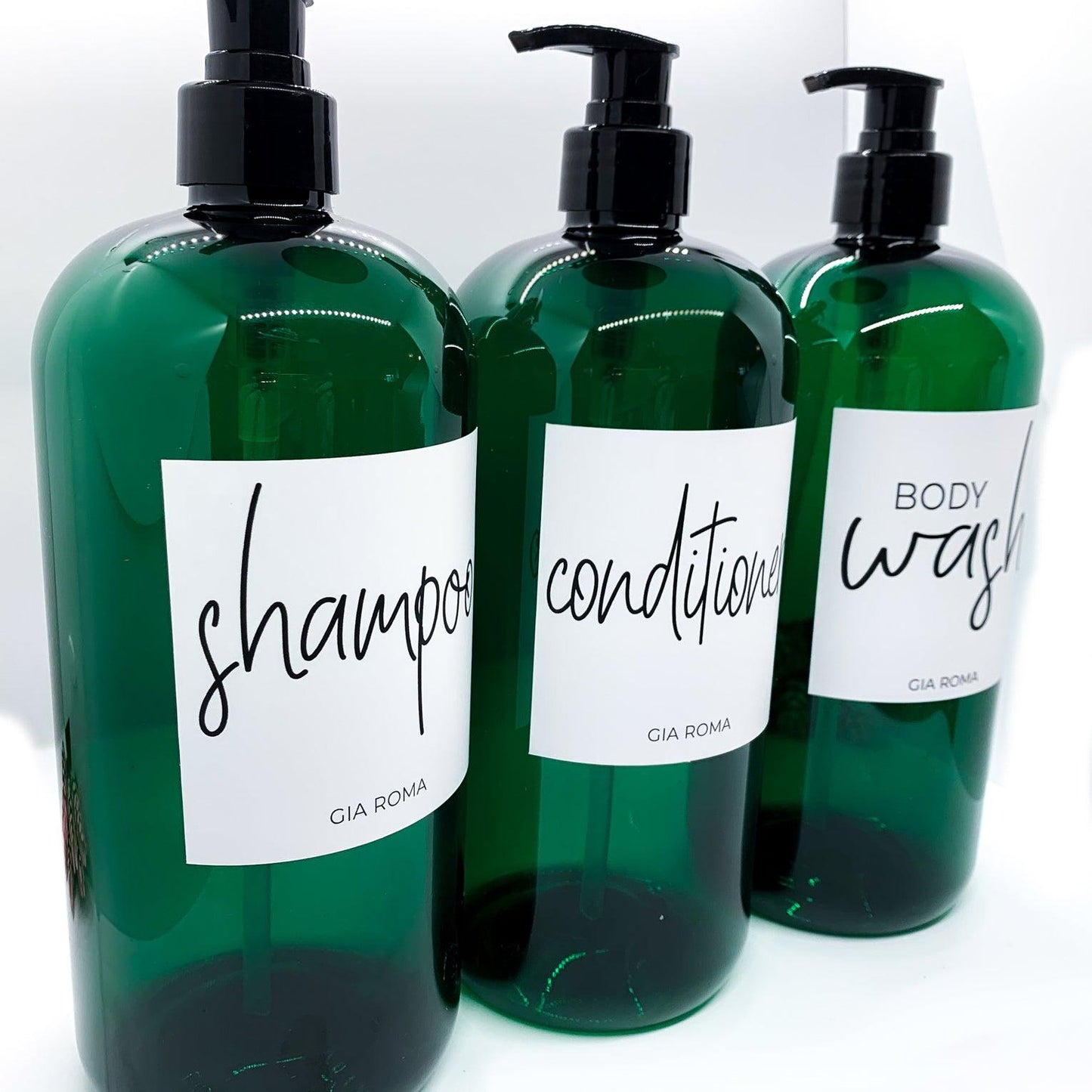 32oz Shower Dispensers - Emerald Green