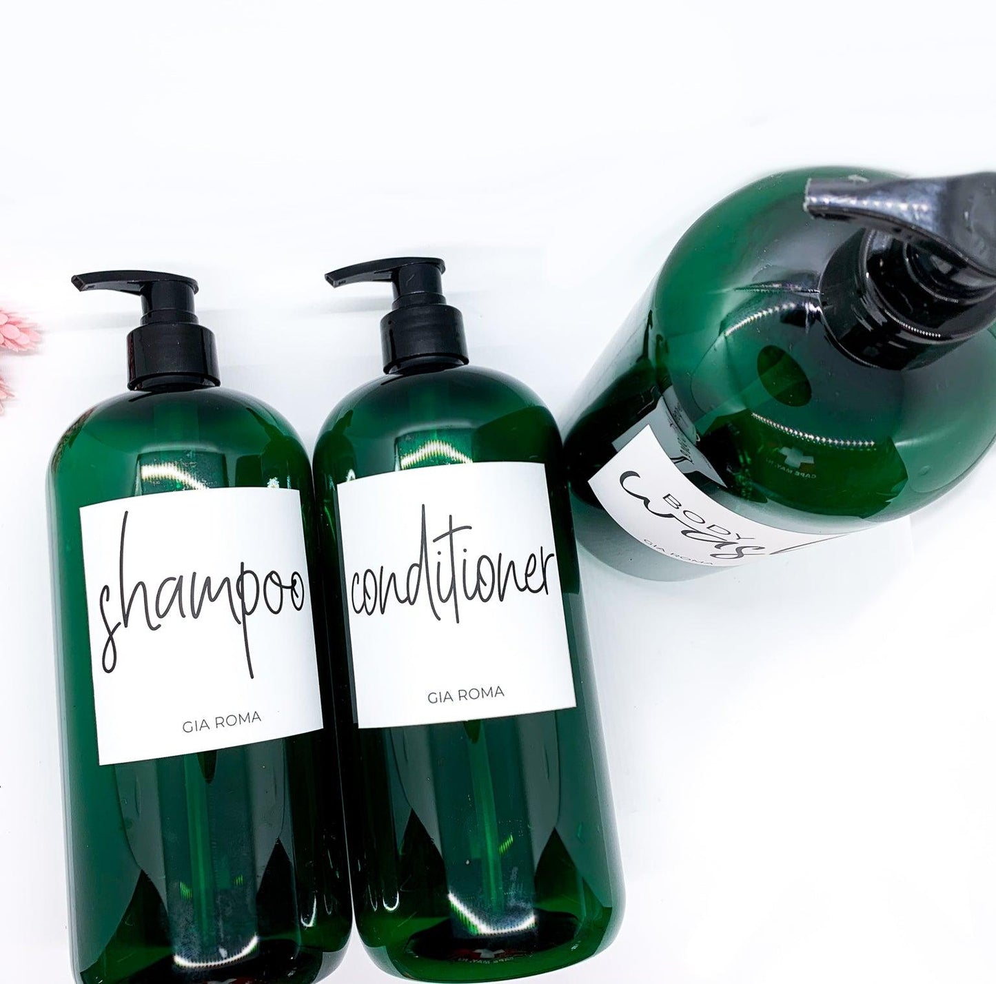 32oz Shower Dispensers - Emerald Green