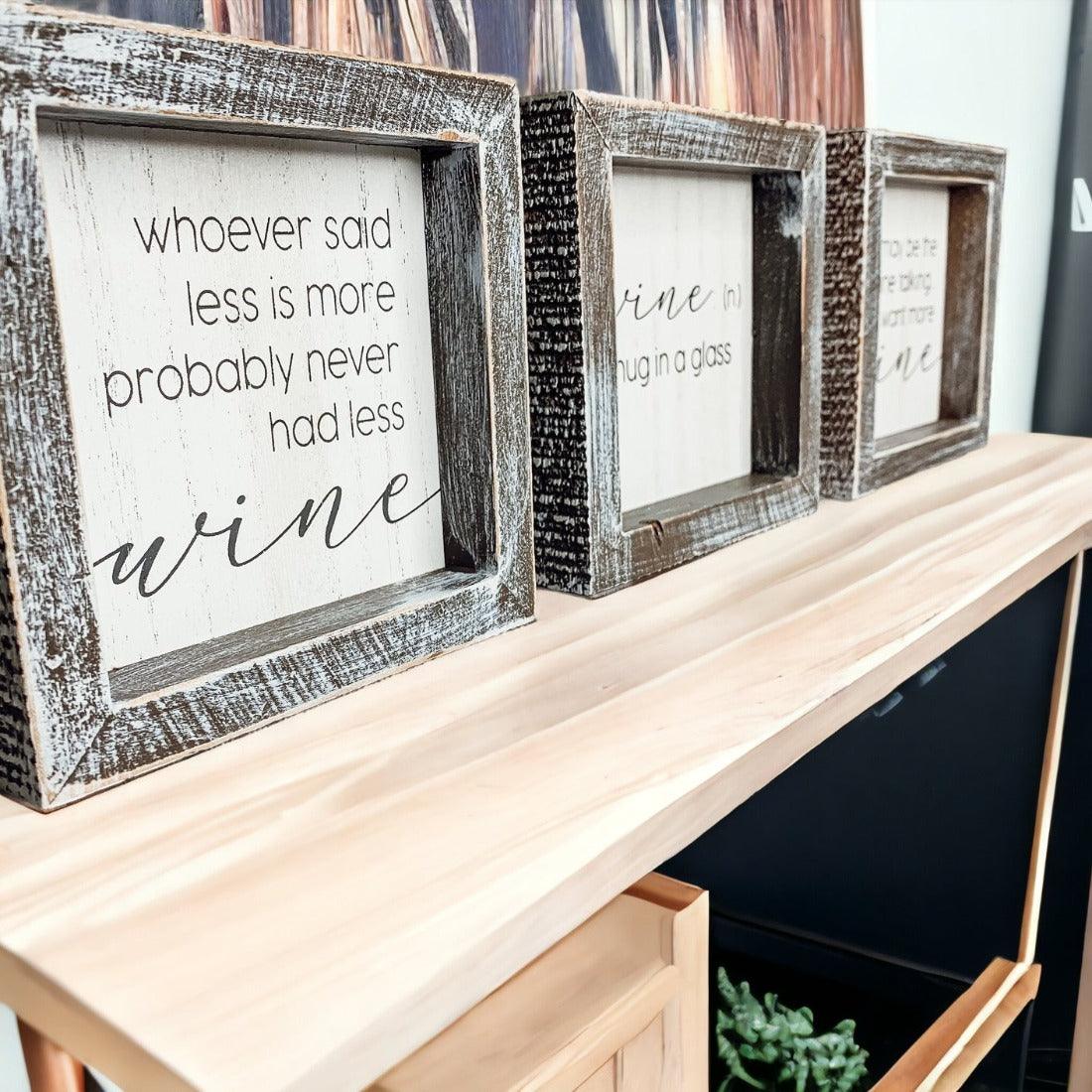 Wine: A Hug Sign