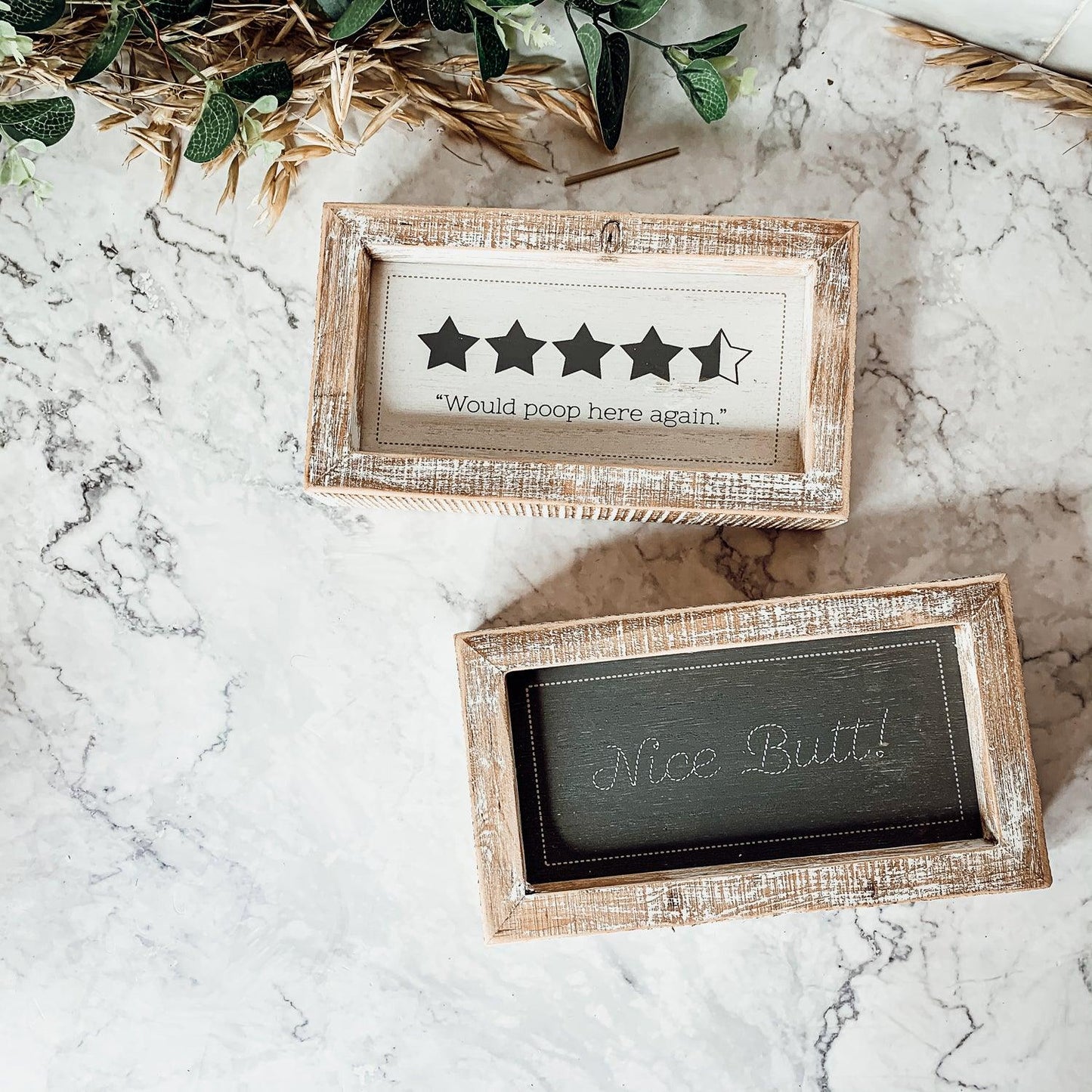 Bathroom Rating - Double Sided Sign