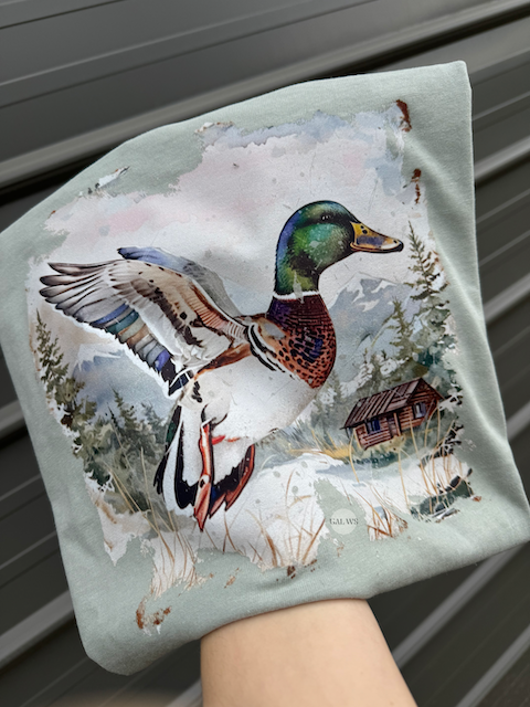 Watercolor Mallard Duck Tee/Sweatshirt