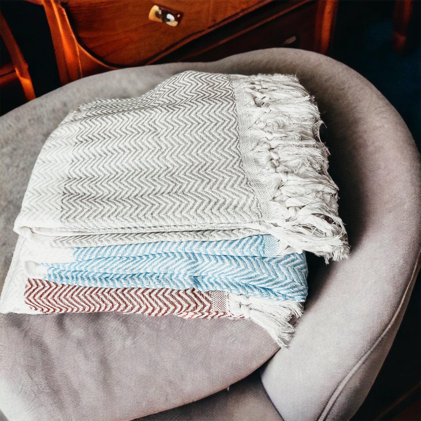 Chevron Turkish Towel 200 GSM