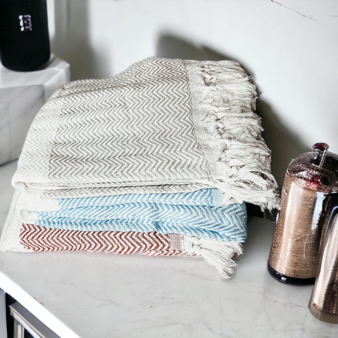 Chevron Turkish Towel 200 GSM
