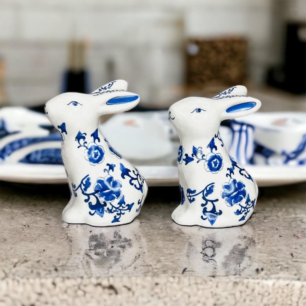 Blue Bunny Salt & Pepper Shakers