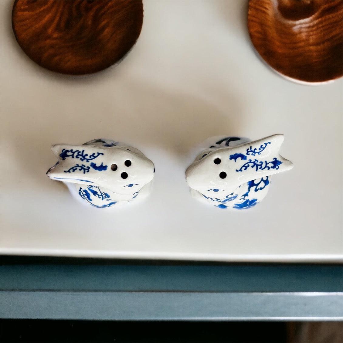 Blue Bunny Salt & Pepper Shakers