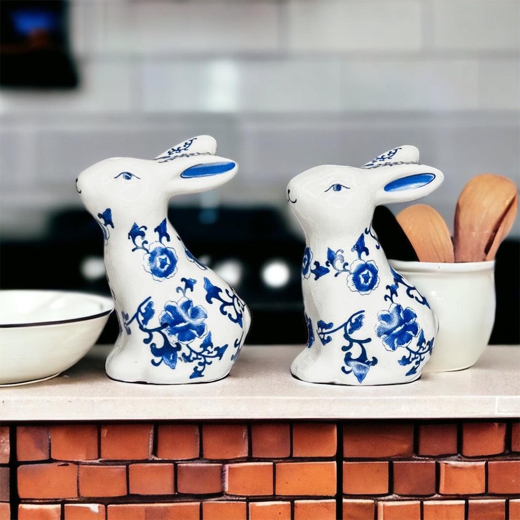 Blue Bunny Salt & Pepper Shakers