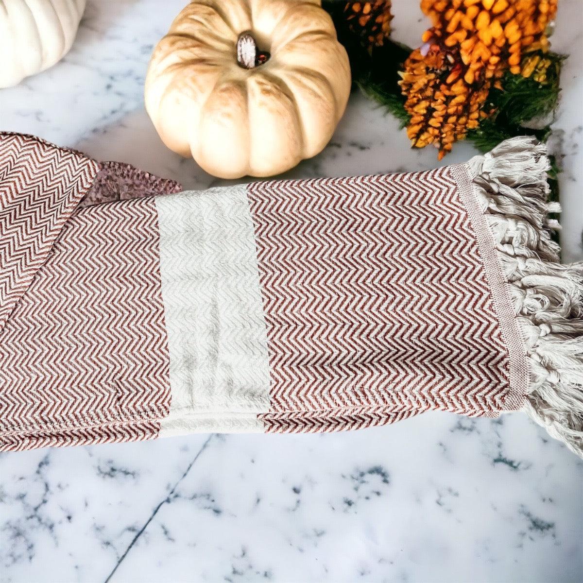 Chevron Turkish Towel 200 GSM