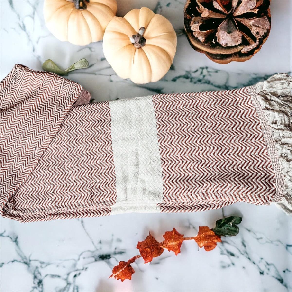 Chevron Turkish Towel 200 GSM