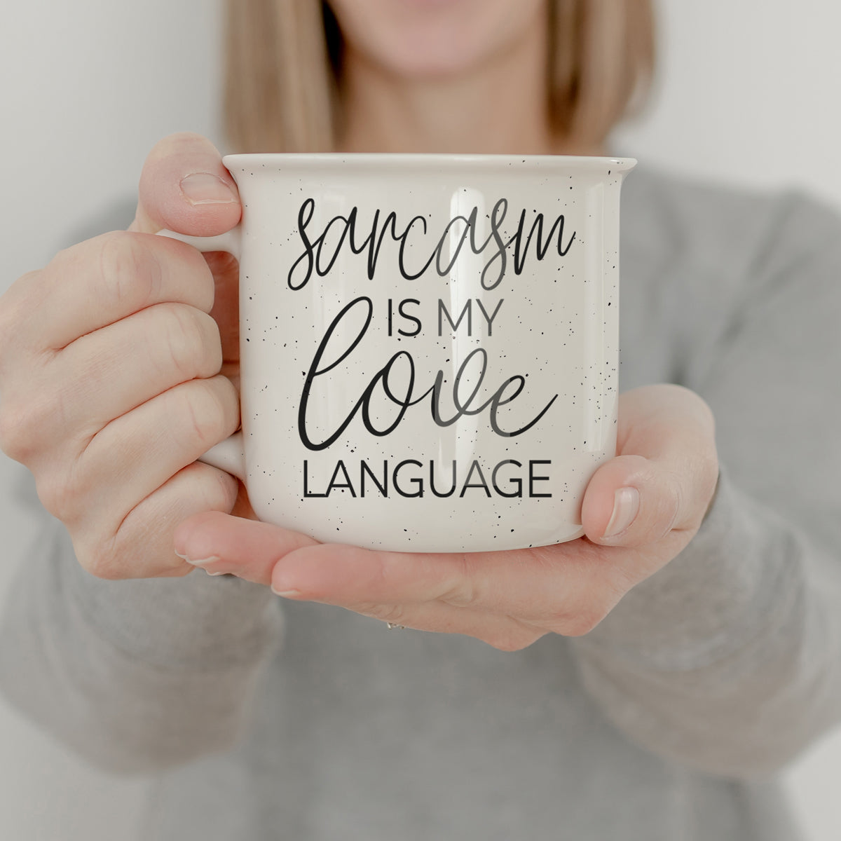 Sarcasm is my love language mug.
Double sided Funny Coffee Mug.
Sarcasm is my love language ceramic modern coffee mug gift