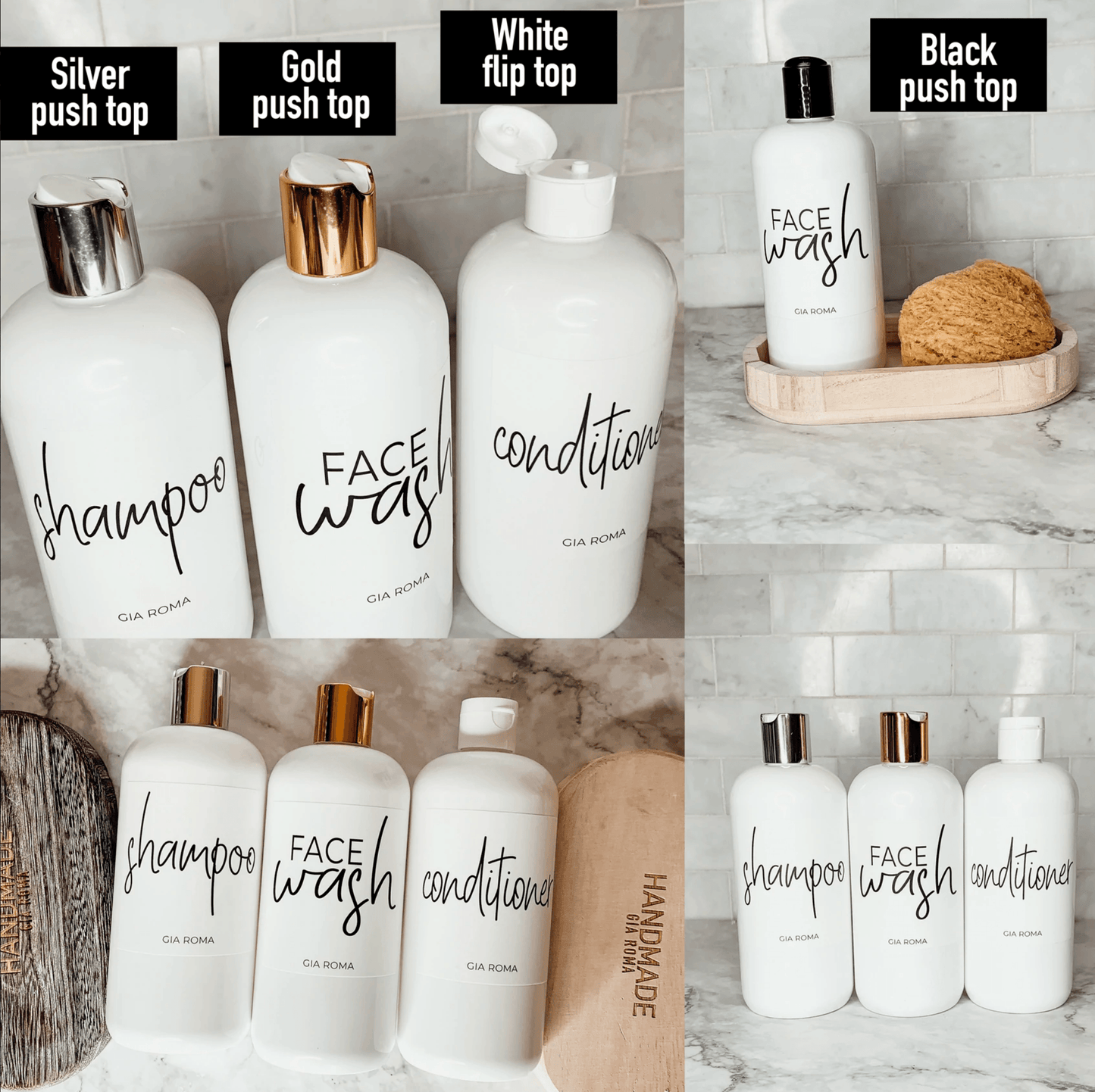 16oz Plastic White Dispenser | Black Label
