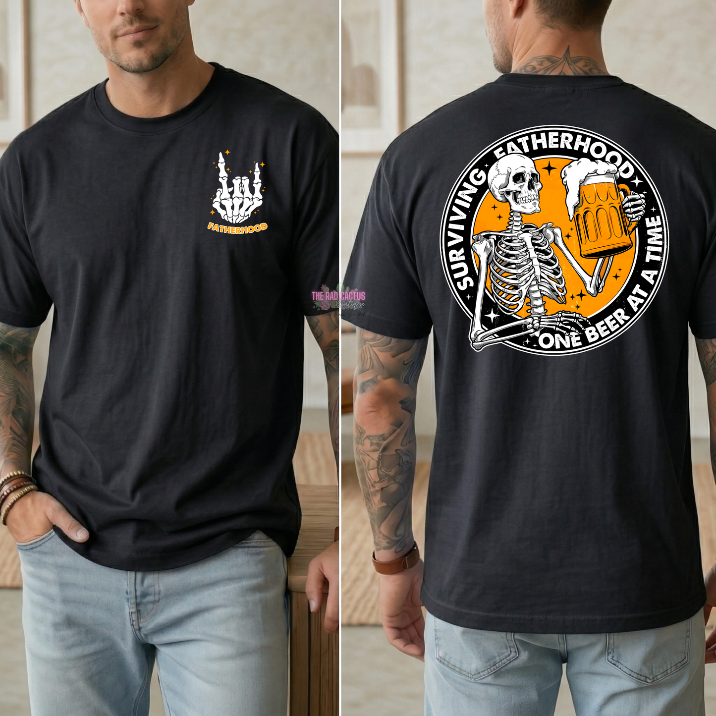 Surviving Fatherhood One Beer at a Time Graphic Tee or Crewneck Sweatshirt