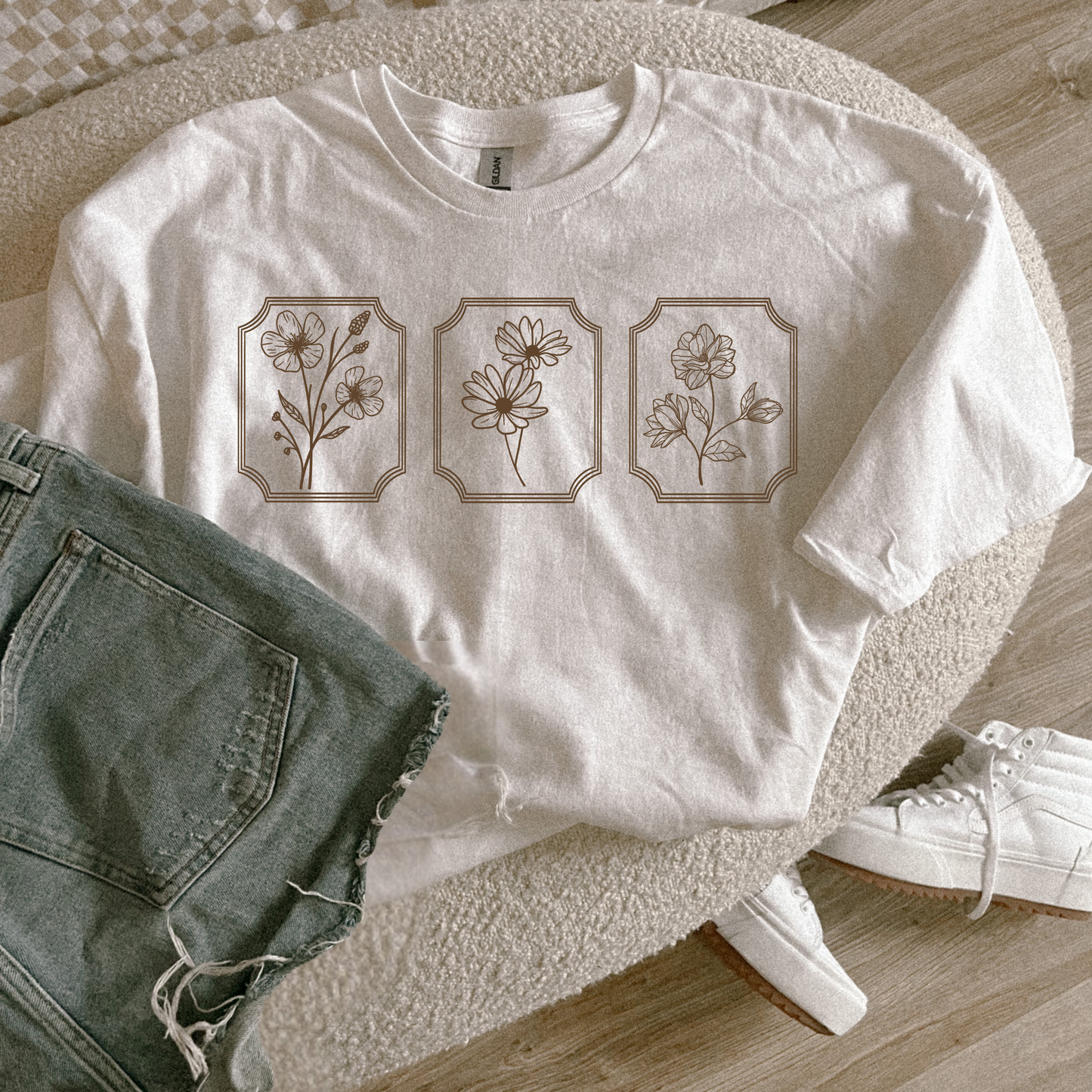 Super Simple 3 Florals Tee/Sweatshirt