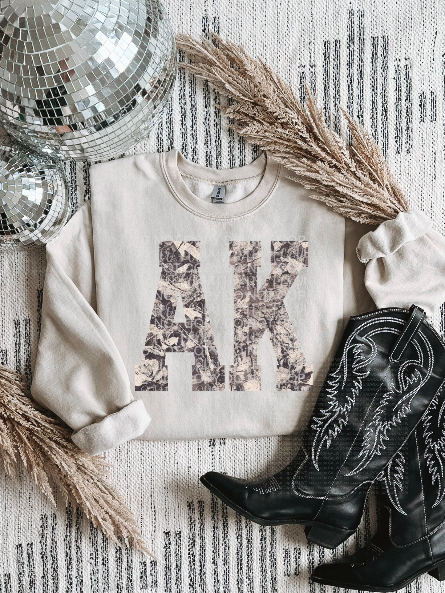 AK Camo State Tee/Sweatshirt