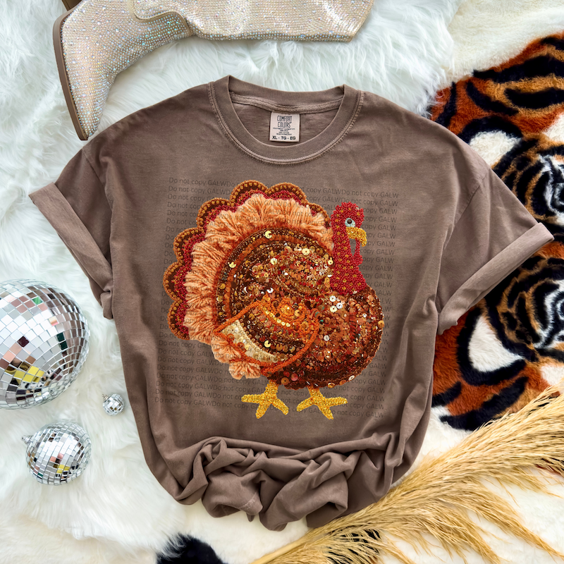 Turkey Faux Yarn Tee/Sweatshirt